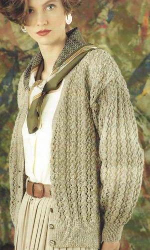Ladies lace cardigan knitting - ladies,