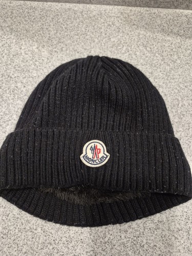 Moncler black winter beanie - moncler,