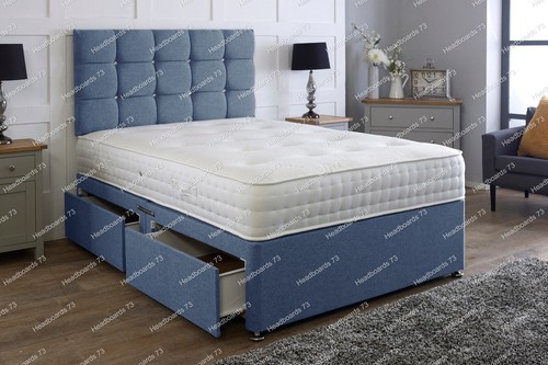 Linen divan bed base - linen,