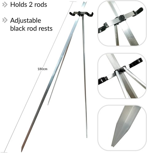 Fission rod fishing tripod - , 2