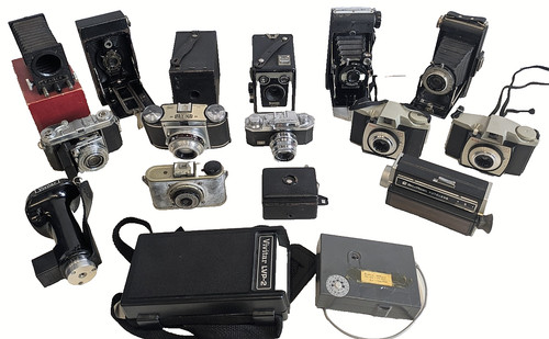 Lot vintage camera s - lot, of
