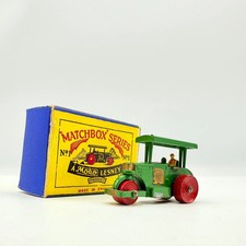 Matchbox Lesney 1a Aveling Barford Diesel Road Roller with Rare Script Box