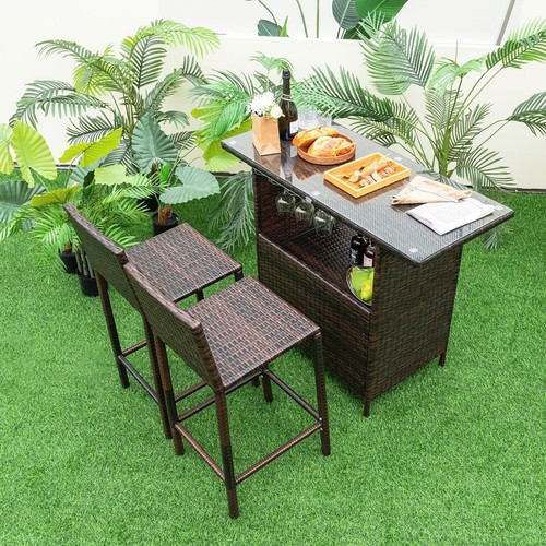 Piece rattan bar height - rattan,