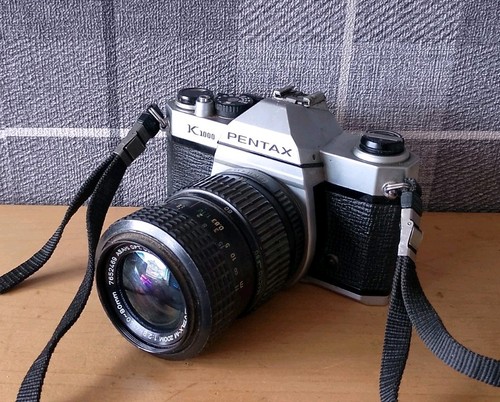 Vintage pentax k1000 - slr, film