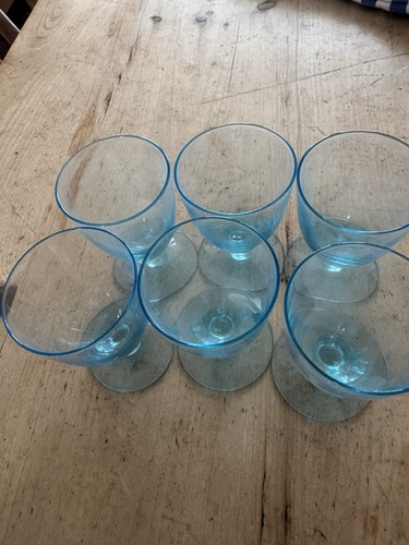 Sherry glasses pretty blue - sherry,