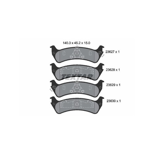 Textar 2362701 brake - pads, set