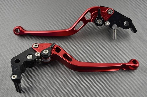 Pair long levers cnc - cnc, red