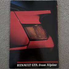 RENAULT GTA 30 PAGES SALES BROCHURE 1986
