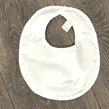 Baby Satin Bib White