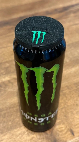 Monster energy drink can - energy, lid
