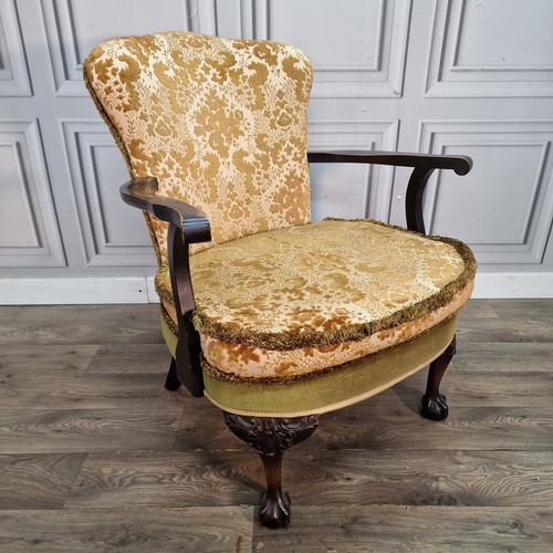 Vintage open armchair mahogany - vintage,