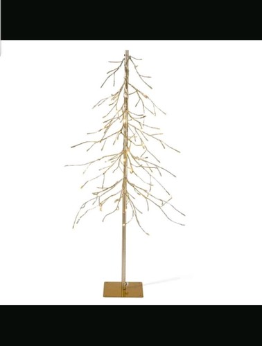 4ft gold twig tree - gold,