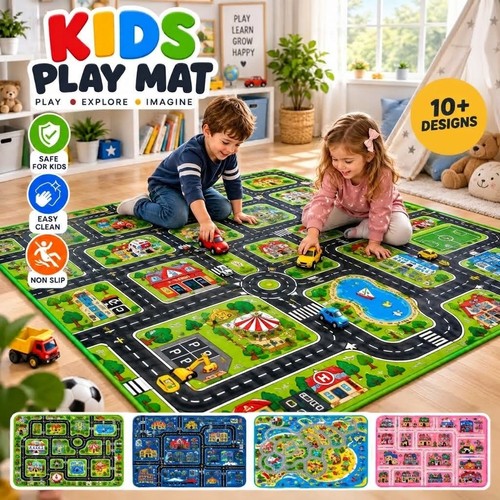Kids car play mat - car,