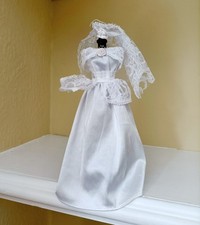 Vintage Sindy Barbie Wedding Dress Veil Lace