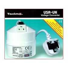 Tacima USA To UK Step Down Transformer - 240/120V - 100VA NEW & SEALED Black
