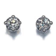 Auth BVLGARI Earrings Diamond