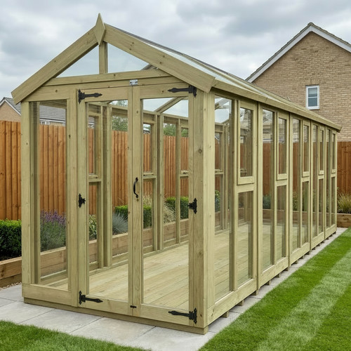 6x20 glass greenhouse toughen - greenhouse,