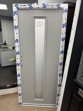 Brand New Stunning Agate Grey Composite Door In White Frame 900 X 2015 Mm