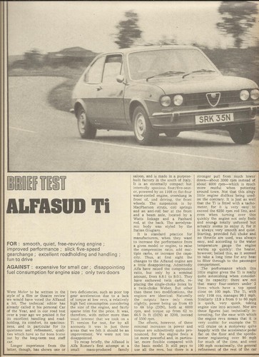 Alfa romeo alfasud original - alfasud, ti