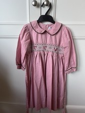 Fantasie Kids Girls Pink Smocked Dress Age 5