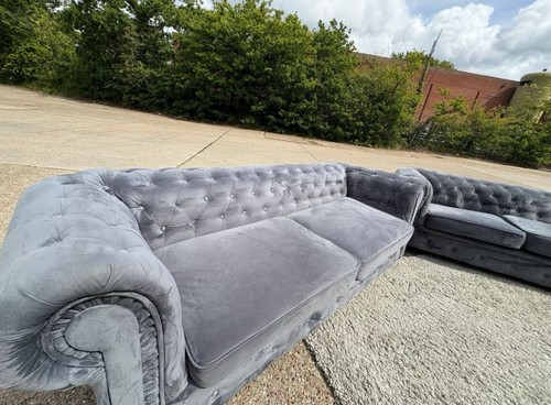 Chesterfield velvet corner - chesterfield,