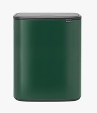Brabantia Bo 2x 30L Kitchen Recycling Touch Bin - Pine Green [(Dented/Marks)