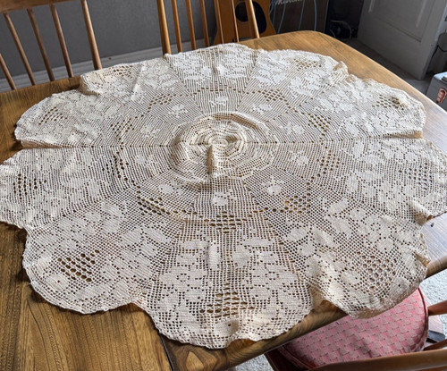Vintage table ware crochet - ware,,