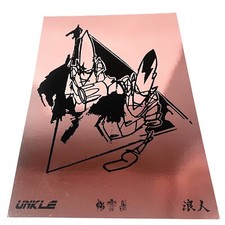 UNKLE - Limited Edition A3 Pointmen Logos Print - Rose Foiled  /50 Futura 2000