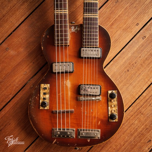 Höfner model 191 double - double, neck