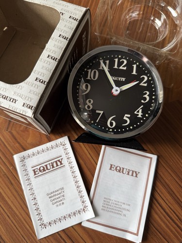 Vintage equity alarm clock - vintage,