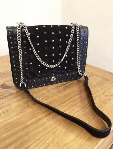 Zara black leather - black,