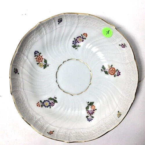 Meissen floral fluted gilded - floral,