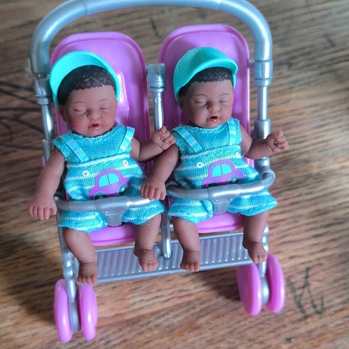 Twin baby doll playset - playset, w/