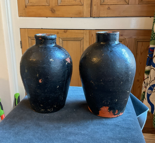 Vintage painted terracotta - vintage,