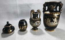4 X Greek Pottery Vase Urn