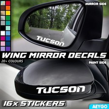 16x HYUNDAI TUCSON Vinyl Wing Mirror Decal Sticker 4 Sizes Car Window Mod