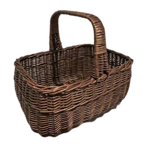 Vintage wicker shopping basket - vintage,