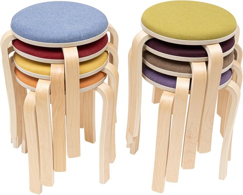 Stacking stools set 8 - stacking, of
