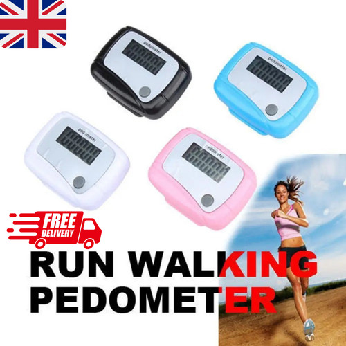 Lcd clip pedometer - on, step