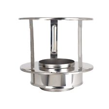 Twin Wall Rain Cap Cowl Stainless Steel Flue Pipe Wood Burning Multifuel Stoves
