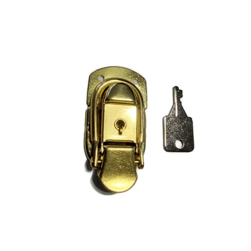 Brass lockable box - box, latch
