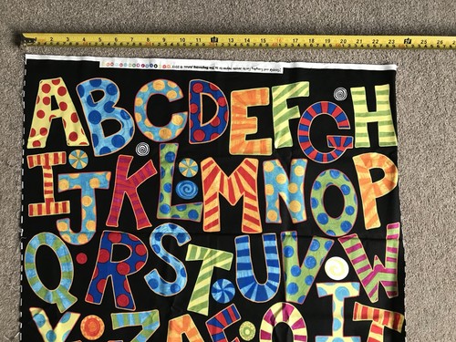 Large colourful alphabet - colourful,