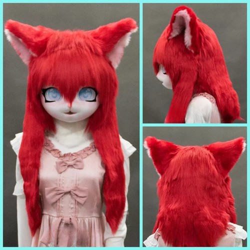 Cute furry kigurumi headset - cute,