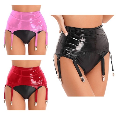 Sexy women shiny - shiny, leather