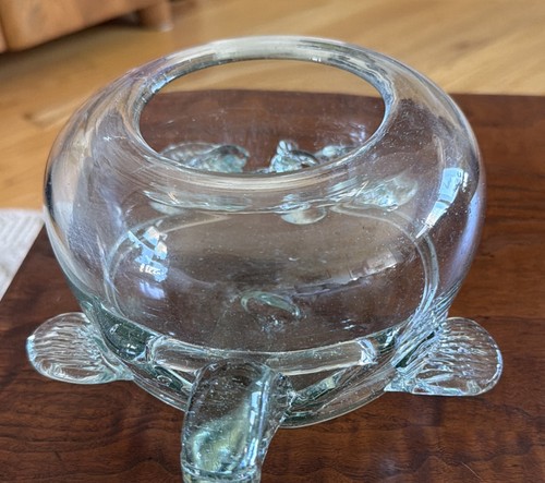 Mexican hand blown clear green - mexican,