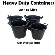 Heavy Duty 30 - 65 Litre Pots Tree Planting With Handles Vegetable Containers