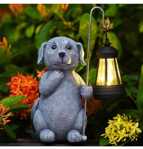 Goodeco dog statue solar - dog,