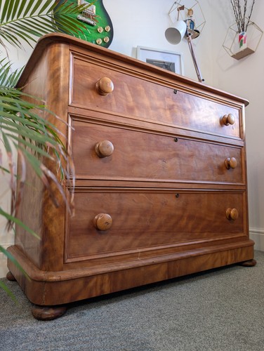 Wooden antique chest three - chest, of