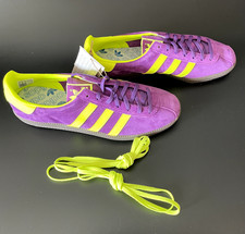 NEW Adidas suede purple/yellow