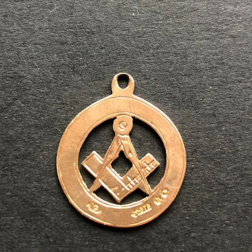 Antique gold masonic set - antique, 9